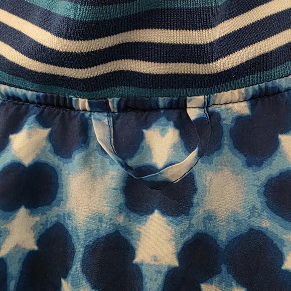 Free People Movement Blue Tie-Dye Cropped Bomber Jacket Size Small EUC - Picture 7 of 15